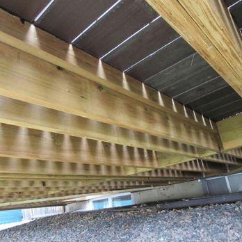 Denver Decks - Attempted 2 X 4 Repair by Superintendent that Raised the Entire Deck & Made the Fiberon Decking Problems Much Worse - Decks & Railing Near Me - Parker, Colorado