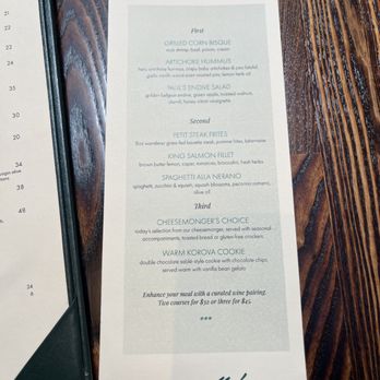 Wally's - Menu - New American Near Me - Las Vegas, Nevada