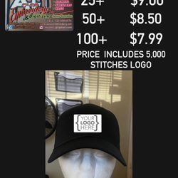 A Plus Embroidery - CAPS WITH LOGO, YOU CAN ADD YOUR PERSONALIZE LOGO, SIZE AND COLORS