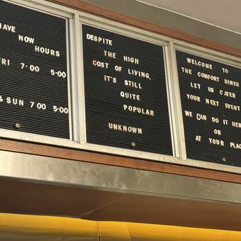 The Comfort Diner - Bar signage - Diners Near Me - New York, New York The Comfort Diner - Bar signage - Diners Near Me - New York, New York