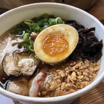 CHIBI Ramen - Tonkotsu - +brulee'd egg +fried garlic - Ramen Near Me - Orlando, Florida CHIBI Ramen - Tonkotsu - +brulee'd egg +fried garlic - Ramen Near Me - Orlando, Florida