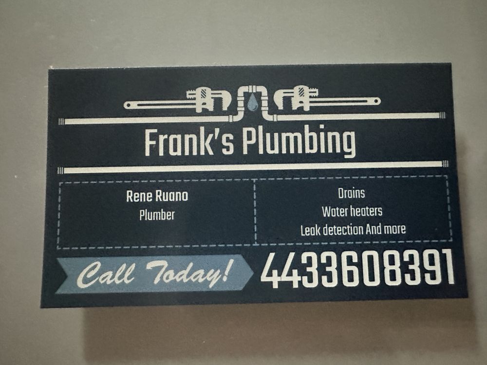 Slide of Franks Plumbing