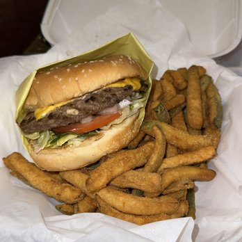 P & L Burgers - Cheeseburger combo with zucchini fries - Burgers Near Me - Thousand Oaks, California P & L Burgers - Cheeseburger combo with zucchini fries - Burgers Near Me - Thousand Oaks, California