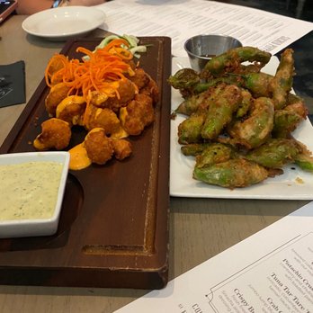 The Sacred Pepper - Crispy Buffalo Cauliflower and Shishito Peppers - New American Near Me - Tampa, Florida