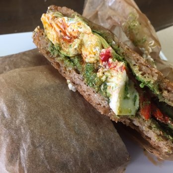 Healthy Creations Cafe - Roasted Mediterranean chicken panini & bulletproof coffee are the best! - Gluten-Free Near Me - Encinitas, California