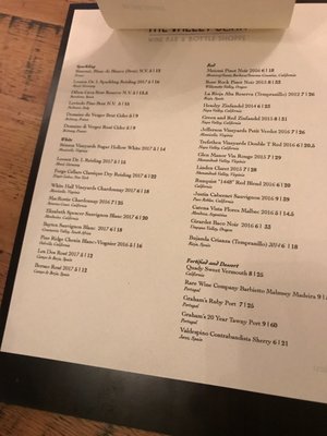 Menu photo 6 The Valley Cork Luray, VA
