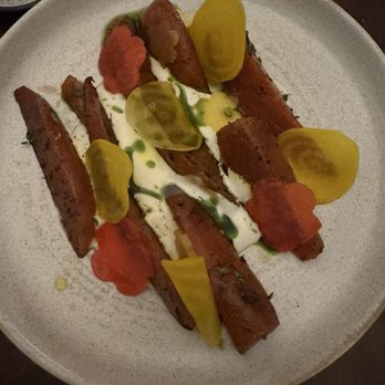 Amar - Carrots with whipped yogurt - Portuguese Near Me - Boston, Massachusetts