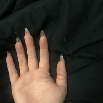 Hair By April - The under part of my nails on my right hand. You can see all my old nails(I went in with no ring or index nail) - Hair Salons Near Me - Jurupa valley, California Hair By April - The under part of my nails on my right hand. You can see all my old nails(I went in with no ring or index nail) - Hair Salons Near Me - Jurupa valley, California