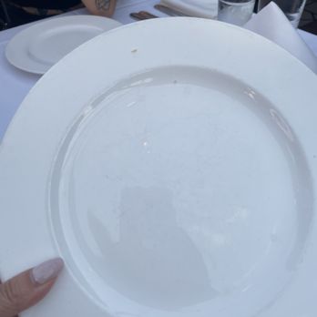 Cafe Santorini - One of the dirty dishes we had. The one that the busser refused to take - Italian Near Me - Pasadena, California