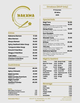 Nakama Japanese Cuisines & Omakase by null