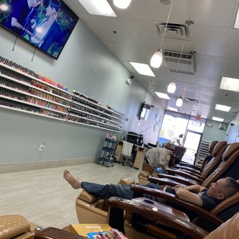 K Royalty Nails & Spa - Nail tech watching Vietnamese Television with his shoes off & intermittently snoring while I get a pedicure. At least one of us is relaxing. - Nail Salons Near Me - Las Vegas, Nevada K Royalty Nails & Spa - Nail tech watching Vietnamese Television with his shoes off & intermittently snoring while I get a pedicure. At least one of us is relaxing. - Nail Salons Near Me - Las Vegas, Nevada