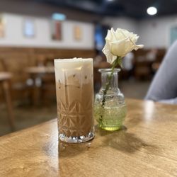 Banana fosters latte