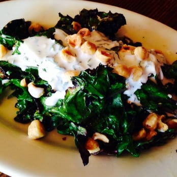 Gjelina - Roasted Kale with Greek Yogurt. - New American Near Me - Venice, California Gjelina - Roasted Kale with Greek Yogurt. - New American Near Me - Venice, California