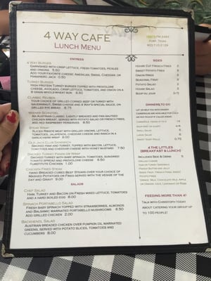 Menu photo 5 4 Way Cafe Flint, TX Menu photo 5 4 Way Cafe Flint, TX