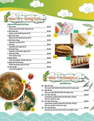 Menu photo 3 Pho 73 Vietnamese Morehead City, NC