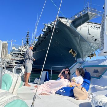 Triton Charters - Up close to the USS Midway! - Boating Near Me - San Diego, California