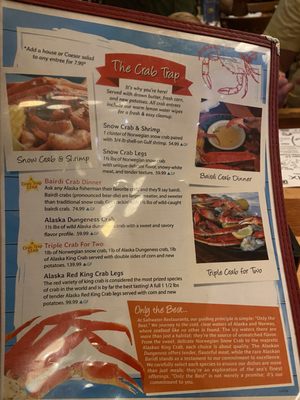 Menu photo 7 The Crab Trap, Destin Destin, FL Menu photo 7 The Crab Trap, Destin Destin, FL