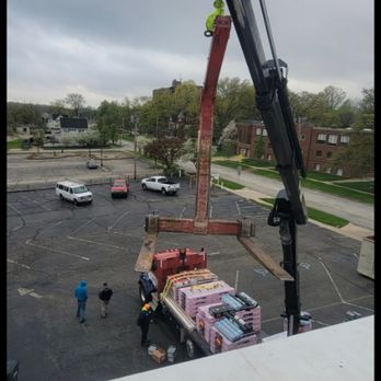 Buckeye Guys Roofing - ABC SUPPLY delivers our Owens Corning shingles to replace the historic steeple in Cuyahoga Falls - Roofing Near Me - Akron, Ohio Buckeye Guys Roofing - ABC SUPPLY delivers our Owens Corning shingles to replace the historic steeple in Cuyahoga Falls - Roofing Near Me - Akron, Ohio