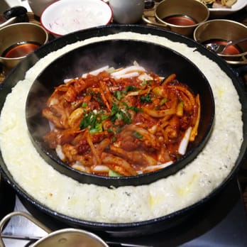 Kobi Korean BBQ - Spicy chicken with cheese. Glorious, bubbly cheese. - Barbeque Near Me - Vaughan, Ontario Kobi Korean BBQ - Spicy chicken with cheese. Glorious, bubbly cheese. - Barbeque Near Me - Vaughan, Ontario