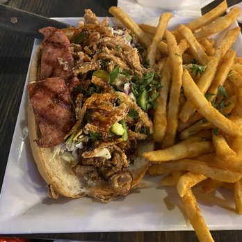 Woodson's Local Tap + Kitchen Grand Parkway - Smokehouse sandwich and fries - American Near Me - Spring, Texas Woodson's Local Tap + Kitchen Grand Parkway - Smokehouse sandwich and fries - American Near Me - Spring, Texas