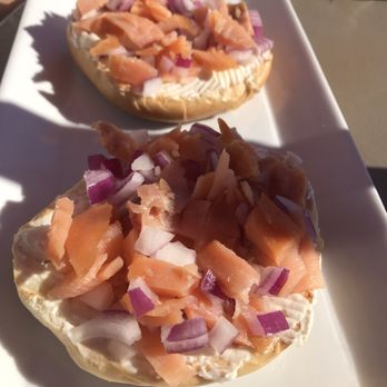The Fundy & Dockside Restaurants - Bagel with lox - Seafood Near Me - Digby, Nova Scotia The Fundy & Dockside Restaurants - Bagel with lox - Seafood Near Me - Digby, Nova Scotia