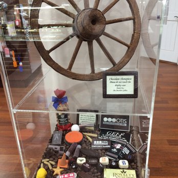 The Chocolate Gallery - a display case with a wheel - Gelato Near Me - Bryan, Texas