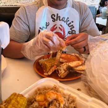 Shaking Crab - Combo with Dungeness crab legs and Shrimp with no head, sausage fried rice! - Cajun/Creole Near Me - Virginia Beach, Virginia
