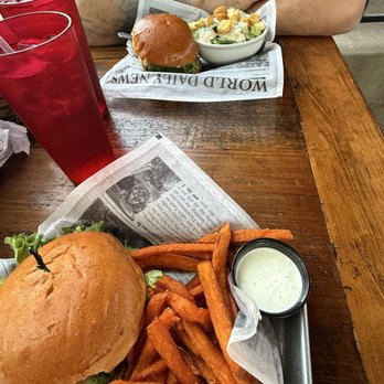 River View Grill & Bar - Cheeseburger and sweet potato fries - Bars Near Me - Three Rivers, California River View Grill & Bar - Cheeseburger and sweet potato fries - Bars Near Me - Three Rivers, California