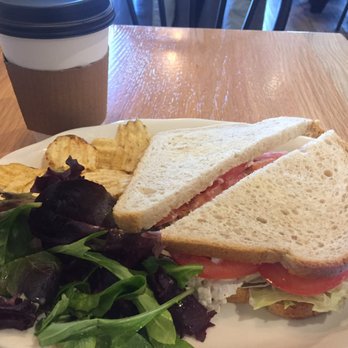 The Edison Automat - Chicken salad sandwich with mixed greens and chips. - Cafes Near Me - Edison, New Jersey The Edison Automat - Chicken salad sandwich with mixed greens and chips. - Cafes Near Me - Edison, New Jersey