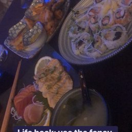 a table full of food