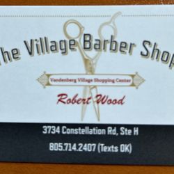 Village Barber Shop - Appt number to call:  805 714-2407