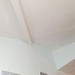 Ceiling in white walls custom light blue matched to perfection Ceiling in white walls custom light blue matched to perfection