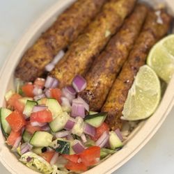 Cafe De Khan - Chicken Seekh Kabab Rice Bowl