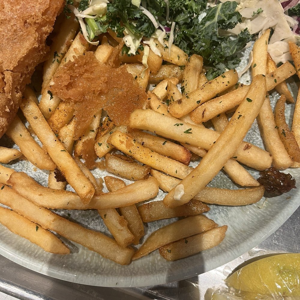 Oil saturated fries.