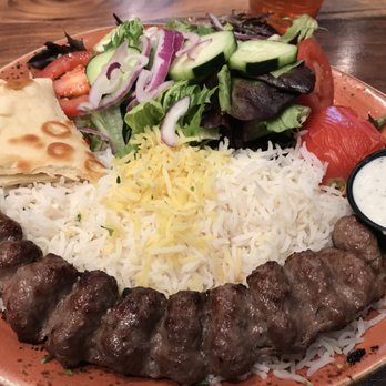 Luna Grill Cerritos - ground sirloin kabob plate - Mediterranean Near Me - Cerritos, California