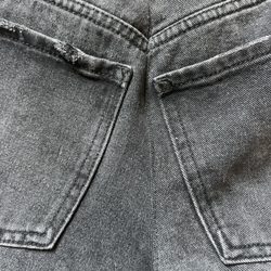 Mr. J's Cleaners - both of the back pockets are different lengths from the middle