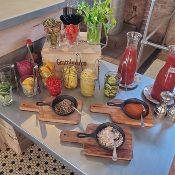 Root & Bone Indianapolis - Bloody mary bar - American Near Me - Indianapolis, Indiana Root & Bone Indianapolis - Bloody mary bar - American Near Me - Indianapolis, Indiana