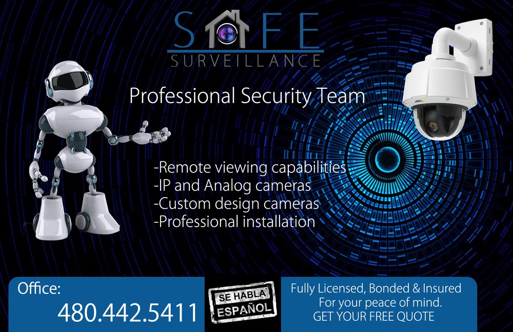 SAFE SURVEILLANCE Request a Quote Tolleson, Arizona Security