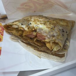 Pickle and sausage crepe Pickle and sausage crepe
