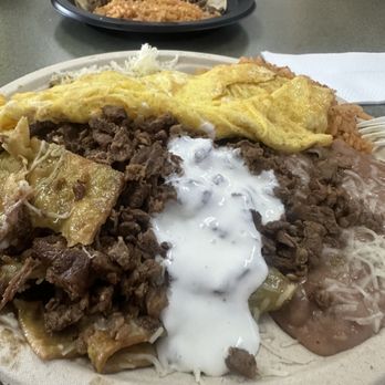 Taco's San Pedro - Chilaquiles with scrambled eggs and Asada!!! - Mexican Near Me - Yorba Linda, California Taco's San Pedro - Chilaquiles with scrambled eggs and Asada!!! - Mexican Near Me - Yorba Linda, California