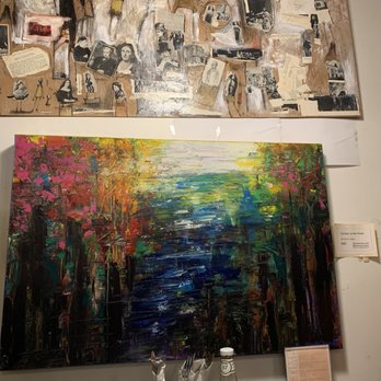 Duncan's Cafe - a painting of a lake surrounded by trees - Diners Near Me - Collingwood, Ontario