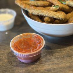 Scratch Kitchen at 300 Suns Brewing - Love the fried green beans!