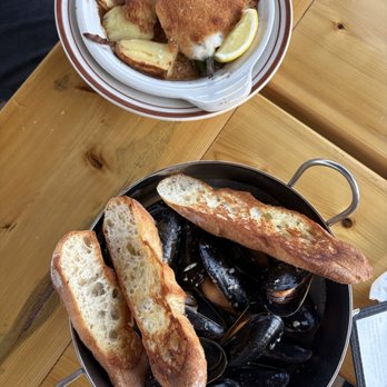 Dry Dock - Mussels & baked haddock - Seafood Near Me - Portland, Maine Dry Dock - Mussels & baked haddock - Seafood Near Me - Portland, Maine
