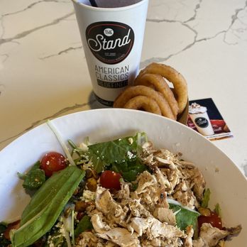 The Stand - American Classics Redefined - Baby Kale & Quinoa Salad - so fresh and yummy - New American Near Me - Valencia, California The Stand - American Classics Redefined - Baby Kale & Quinoa Salad - so fresh and yummy - New American Near Me - Valencia, California