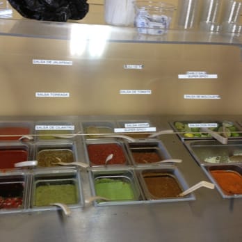 Tacos Don Roge - Salsa bar! Very cool ;) - Tacos Near Me - Carpinteria, California