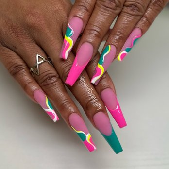 Nail'd By Tammy - Long Full Set + Freestyle - Nail Salons Near Me - Antioch, Tennessee