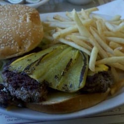 M & A Bayard Cafe - Alex green chile cheese burger