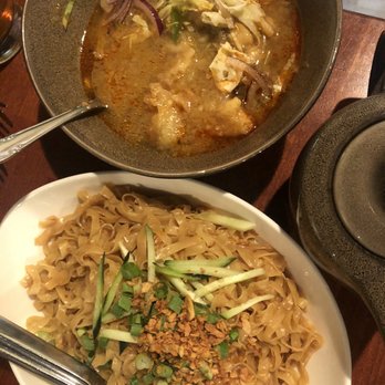 Burma Burma - Burmese Garlic Noodle and Samosa Soup - Burmese Near Me - Dublin, California Burma Burma - Burmese Garlic Noodle and Samosa Soup - Burmese Near Me - Dublin, California