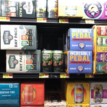 Walmart Supercenter - a variety of beverages on display - Grocery Near Me - Lakeside, Colorado