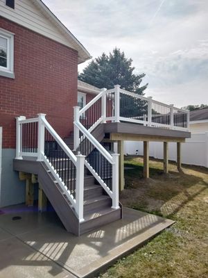 Stair Construction Services - Licensed & Insured Veteran-owned Decks & Railing Contractor with 25+ years of expert experience providing affordable Deck Construction, Porch Construction, Deck Refinishing, Pool Deck Construction, & Deck Repairs. Call today to schedule your free consultation for your project service requirements.